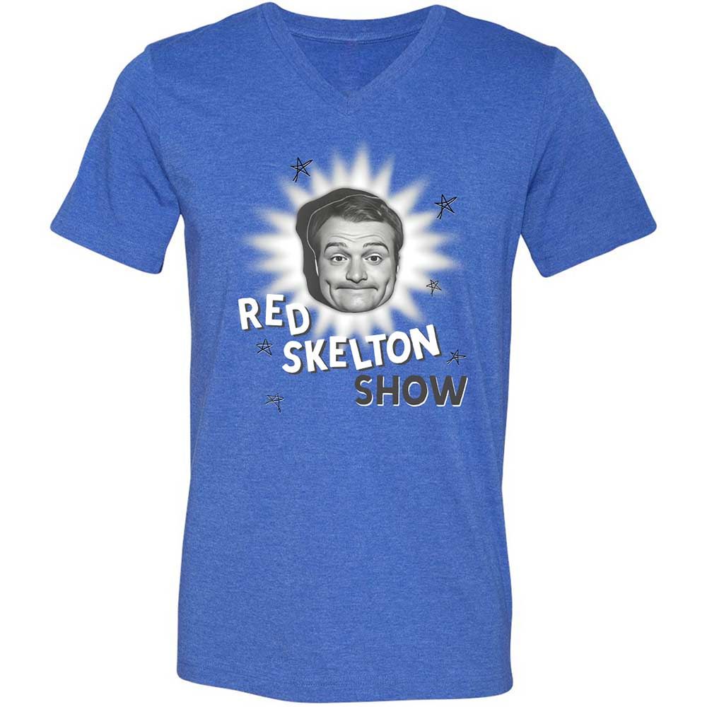 Unisex V-Neck T-Shirt - 564FDXTV - Heather True Royal - 5