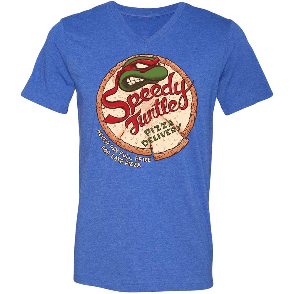 Unisex V-Neck T-Shirt - QTH6DN98 - Heather True Royal - 5