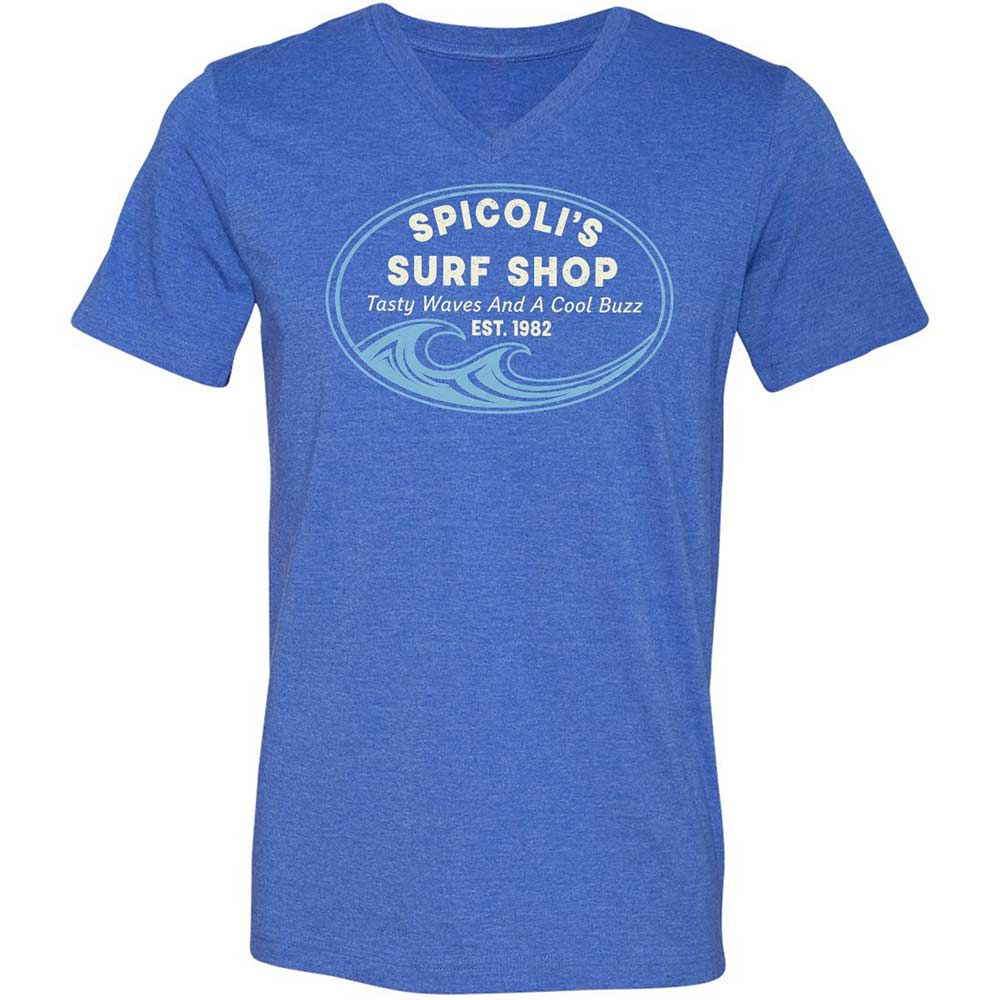 Unisex V-Neck T-Shirt - CV9UFMQT - Heather True Royal - 5