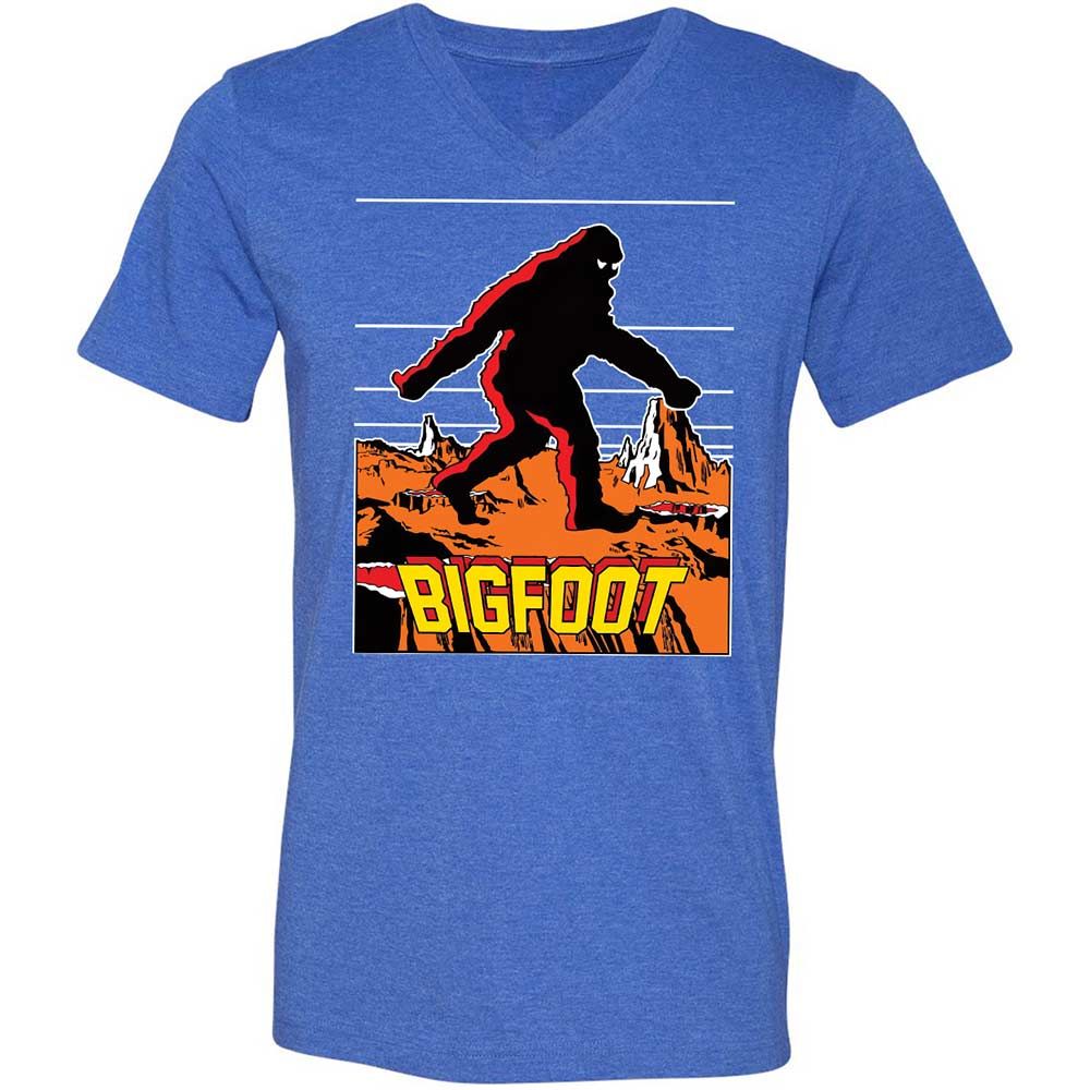 Unisex V-Neck T-Shirt - V5MMYFWM - Heather True Royal - 5