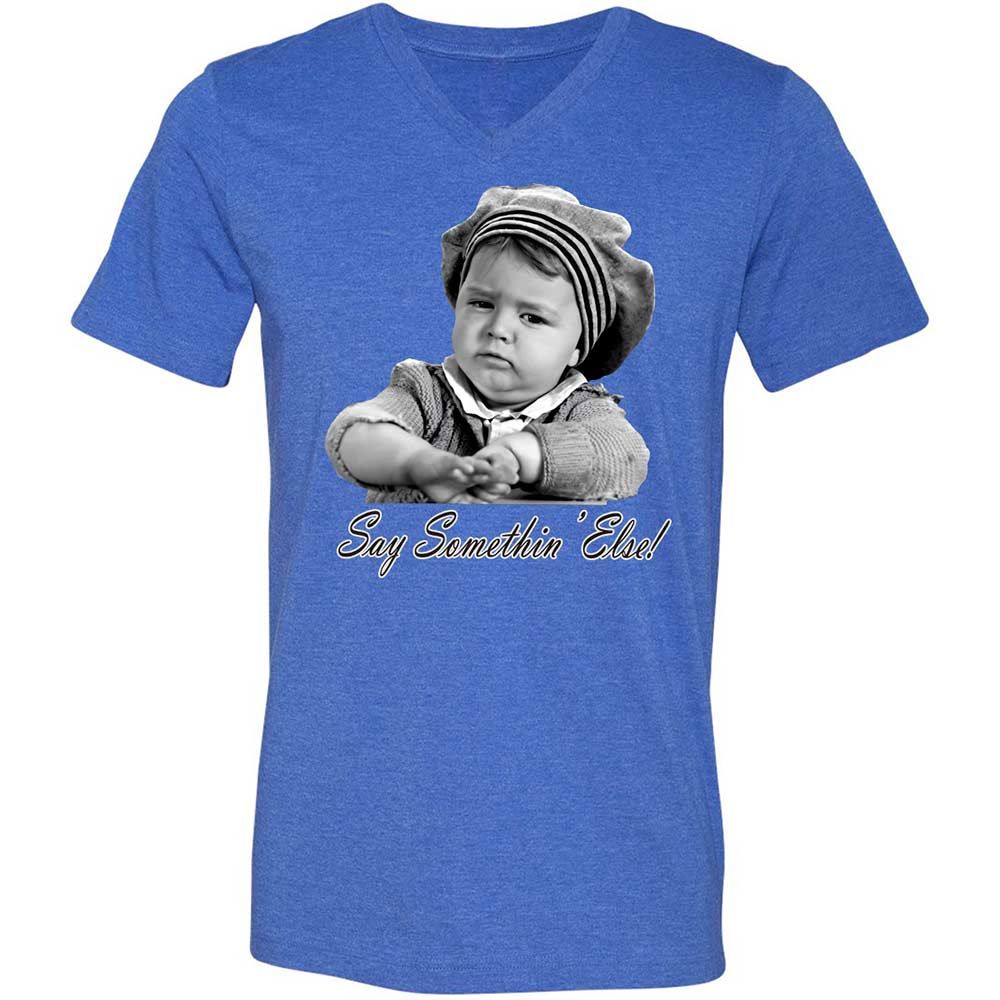 Unisex V-Neck T-Shirt - JNEKELRB - Heather True Royal - 5