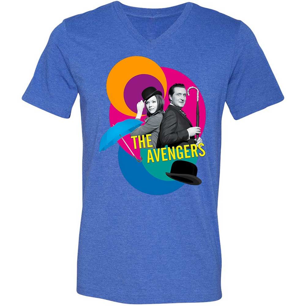 Unisex V-Neck T-Shirt - ZZ2HD8V6 - Heather True Royal - 5