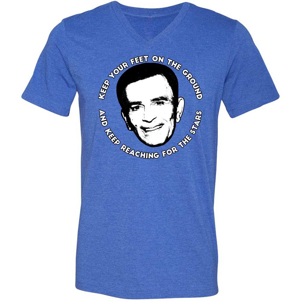 Unisex V-Neck T-Shirt - LL9QPEV7 - Heather True Royal - 5