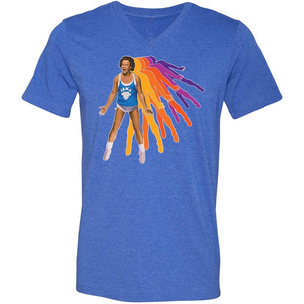 Unisex V-Neck T-Shirt - 5F4PRZ85 - Heather True Royal - 5
