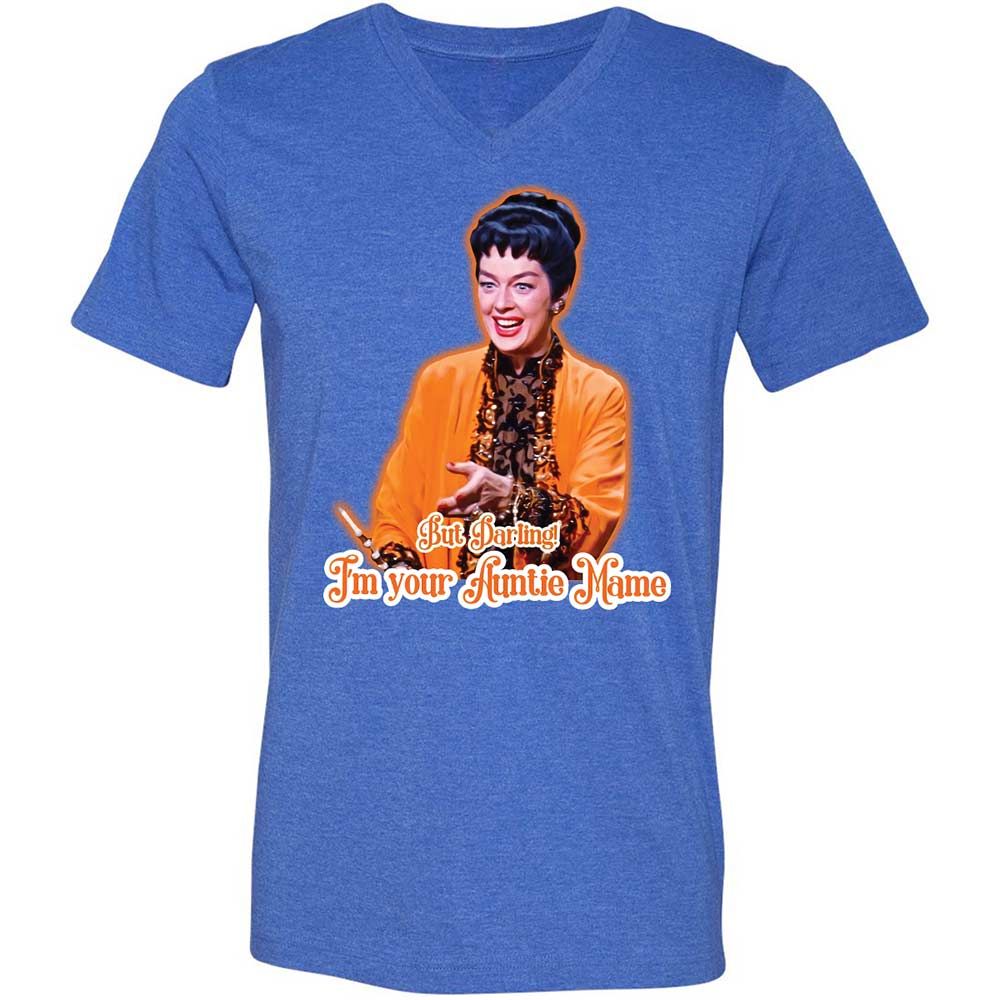 Unisex V-Neck T-Shirt - WLZF6BK1 - Heather True Royal - 5