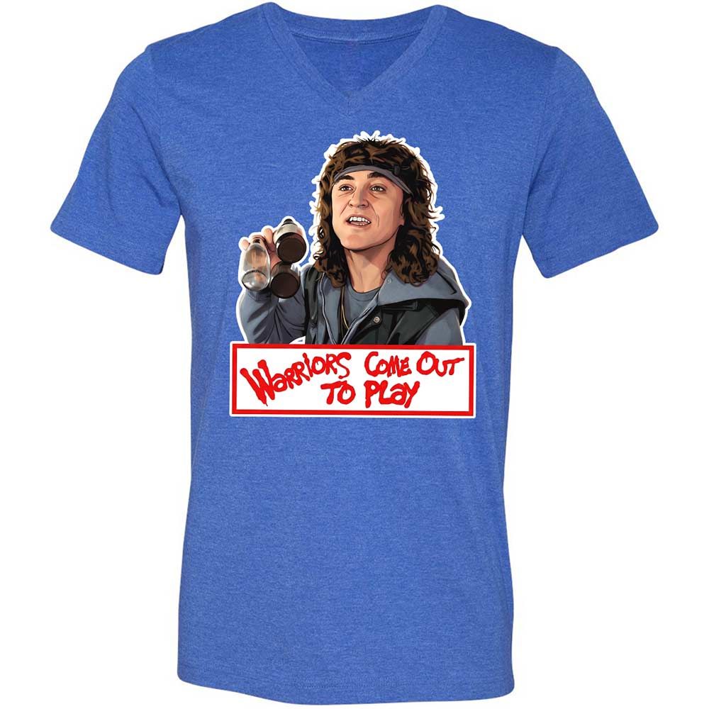 Unisex V-Neck T-Shirt - CEZQG2CL - Heather True Royal - 5