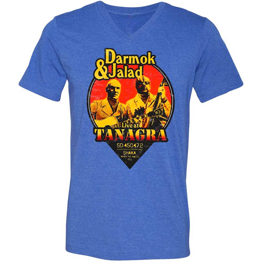 Unisex V-Neck T-Shirt - 3NRGSVWD - Heather True Royal - 5