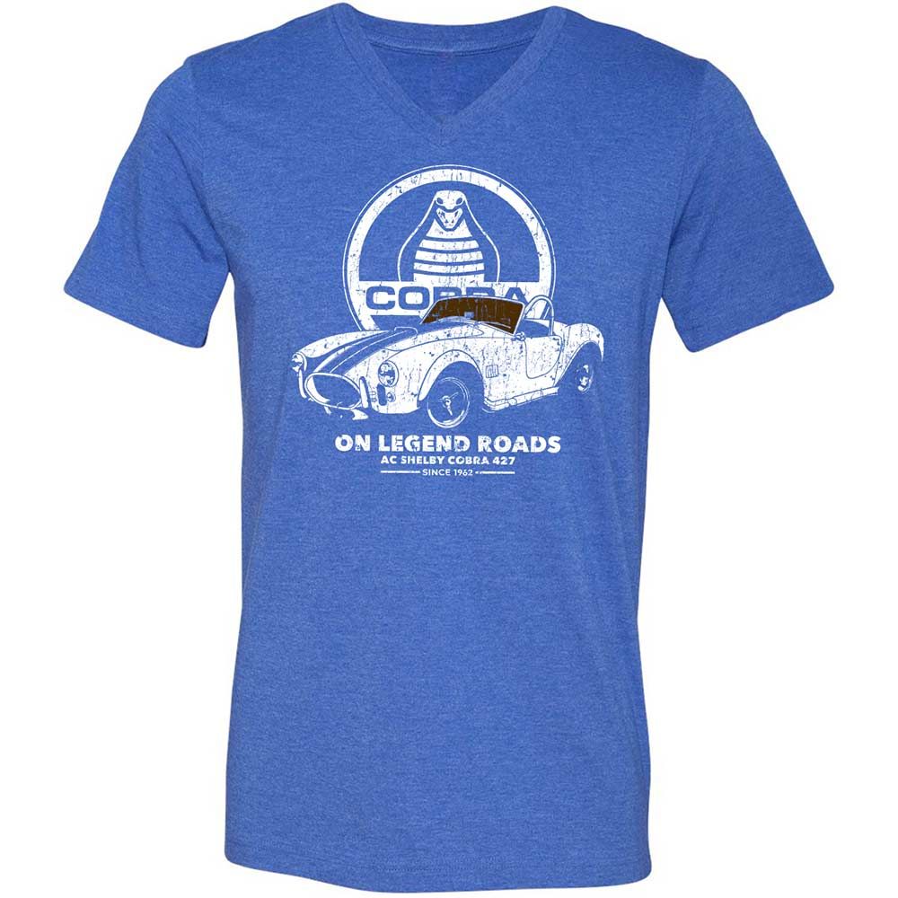 Unisex V-Neck T-Shirt - 3B31WVN8 - Heather True Royal - 5