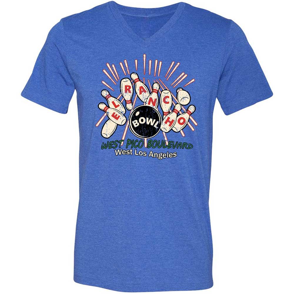 Unisex V-Neck T-Shirt - C5VAMVBX - Heather True Royal - 5