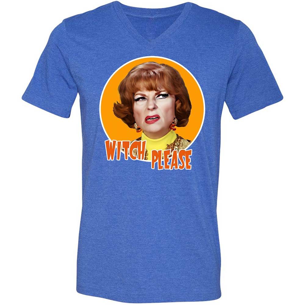 Unisex V-Neck T-Shirt - Y3EJEZ6C - Heather True Royal - 5