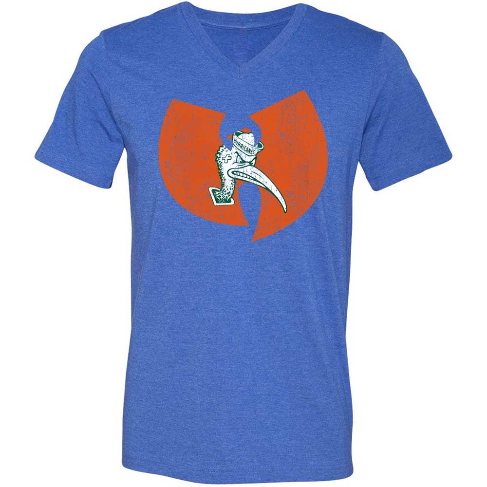 Unisex V-Neck T-Shirt - 664ZFFS9 - Heather True Royal - 5