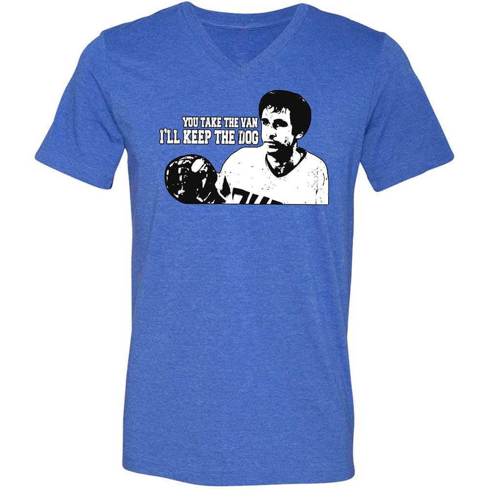 Unisex V-Neck T-Shirt - YB67RA82 - Heather True Royal - 5