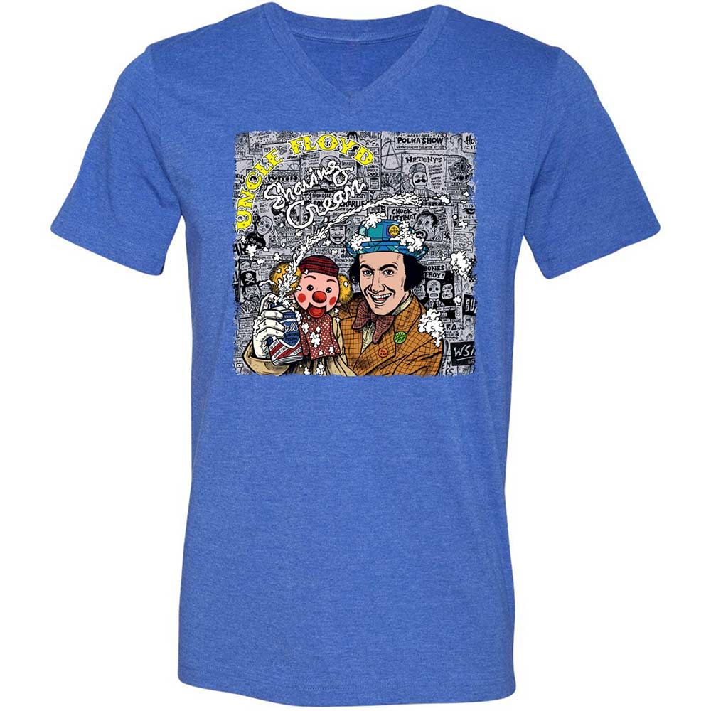 Unisex V-Neck T-Shirt - 2QD4VTBH - Heather True Royal - 5