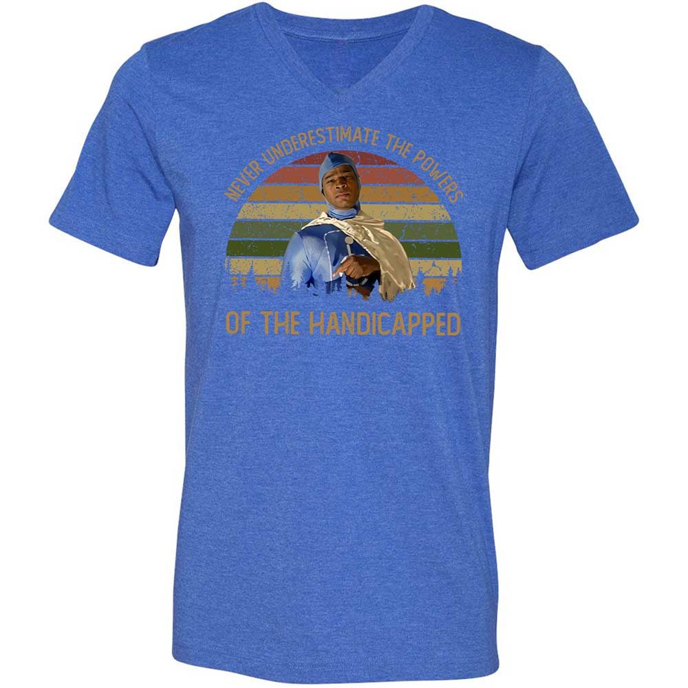Unisex V-Neck T-Shirt - P6SGKR2P - Heather True Royal - 5