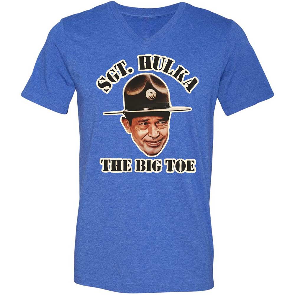 Unisex V-Neck T-Shirt - B6DQ6KN5 - Heather True Royal - 5