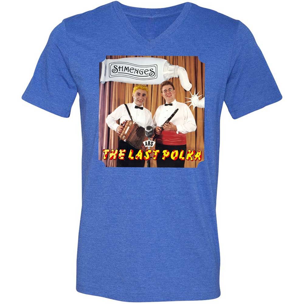 Unisex V-Neck T-Shirt - 4AV3ANL2 - Heather True Royal - 5