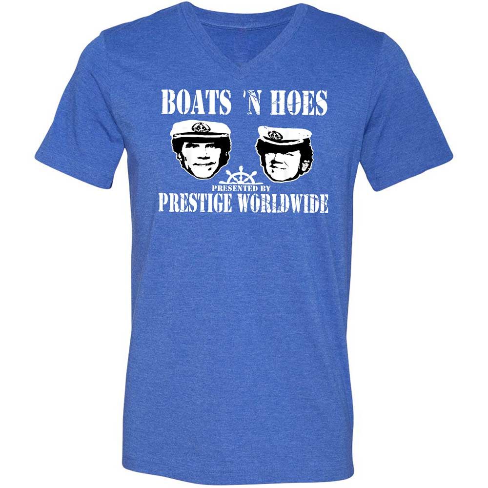 Unisex V-Neck T-Shirt - Y593G29A - Heather True Royal - 5