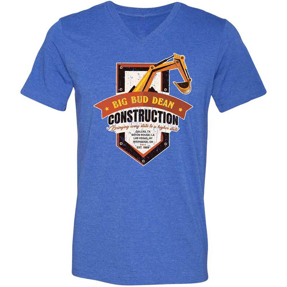 Unisex V-Neck T-Shirt - XV6DJX66 - Heather True Royal - 5