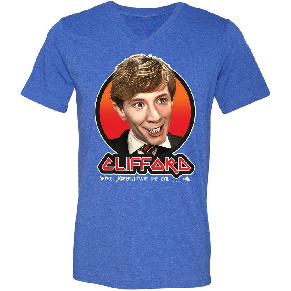 Unisex V-Neck T-Shirt - Q2BRM1JV - Heather True Royal - 5