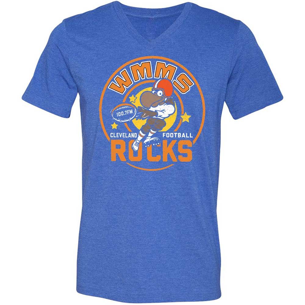 Unisex V-Neck T-Shirt - 2EJG4RFE - Heather True Royal - 5