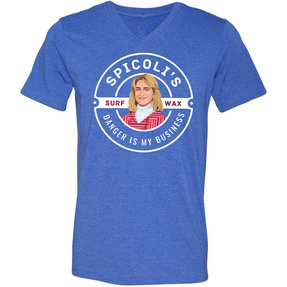 Unisex V-Neck T-Shirt - P8MGEWTS - Heather True Royal - 5
