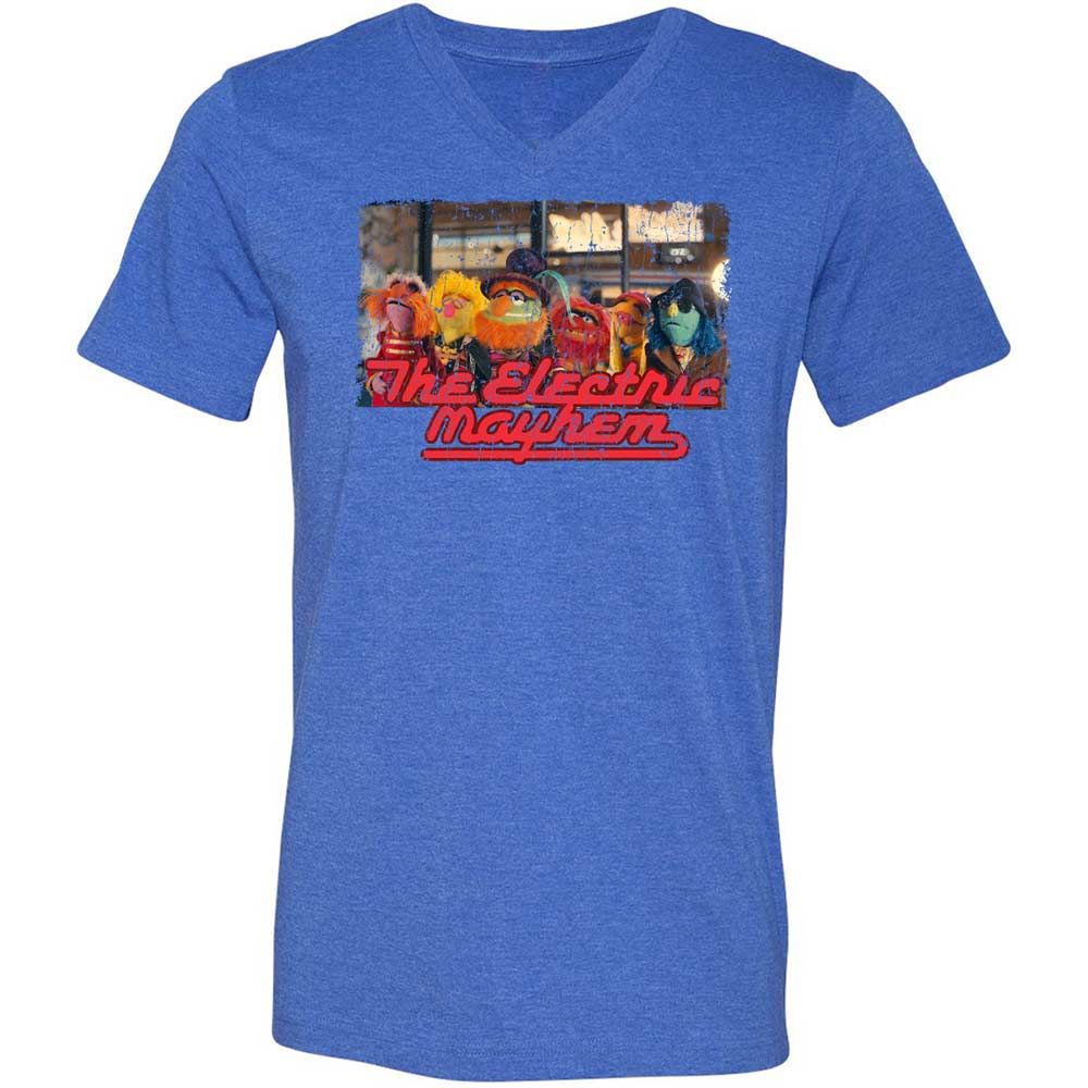 Unisex V-Neck T-Shirt - 987VZXV6 - Heather True Royal - 5