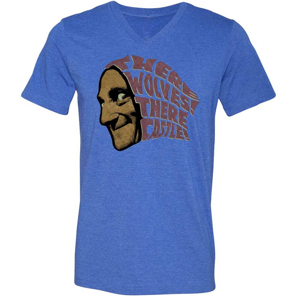 Unisex V-Neck T-Shirt - 8KGJX2QM - Heather True Royal - 5