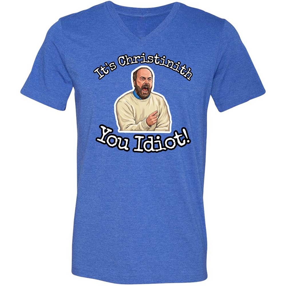Unisex V-Neck T-Shirt - PCEX46X2 - Heather True Royal - 5
