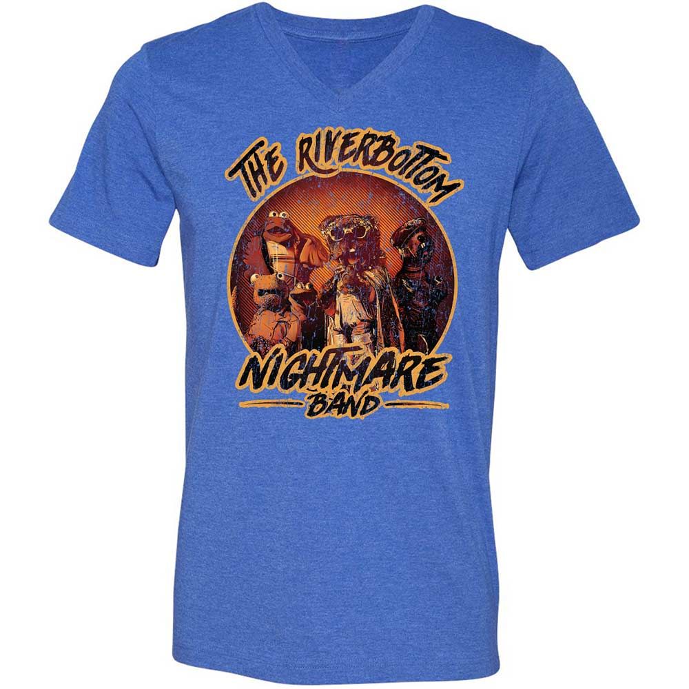 Unisex V-Neck T-Shirt - N1A7DWSR - Heather True Royal - 5