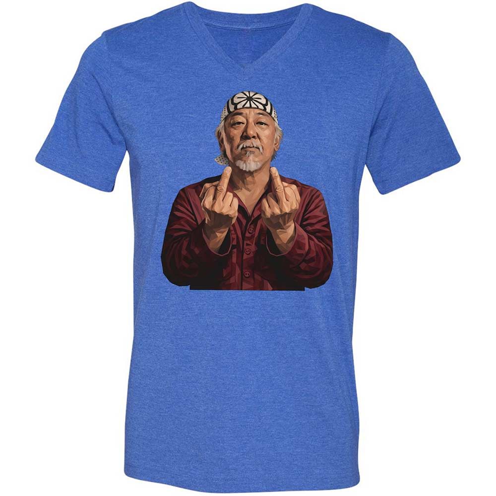 Unisex V-Neck T-Shirt - JS1MAWGU - Heather True Royal - 5
