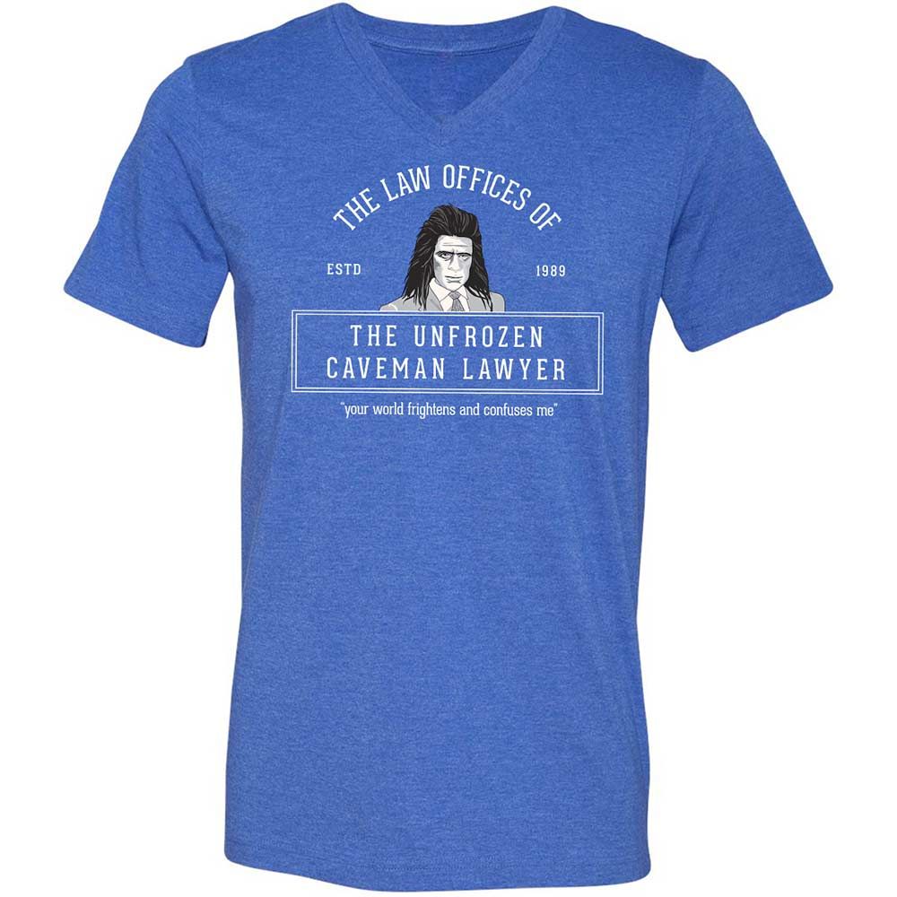 Unisex V-Neck T-Shirt - DPHS861J - Heather True Royal - 5