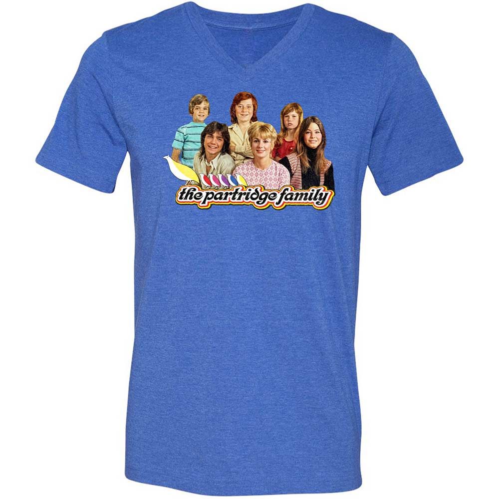 Unisex V-Neck T-Shirt - DT9ME8YH - Heather True Royal - 5