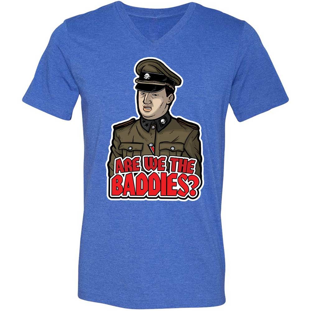 Unisex V-Neck T-Shirt - T4VSMETK - Heather True Royal - 5