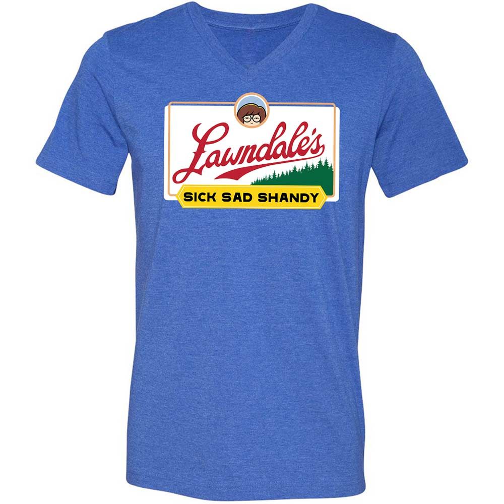 Unisex V-Neck T-Shirt - SRGN21SY - Heather True Royal - 5