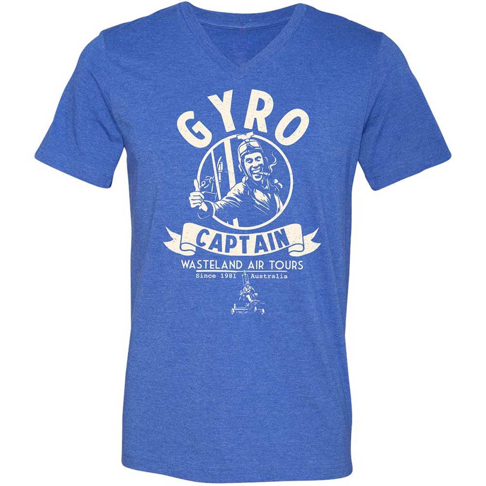 Unisex V-Neck T-Shirt - 7HT5Z46G - Heather True Royal - 5