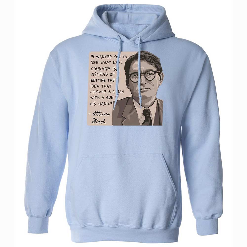 Real Courage Quote - Light Blue - 5