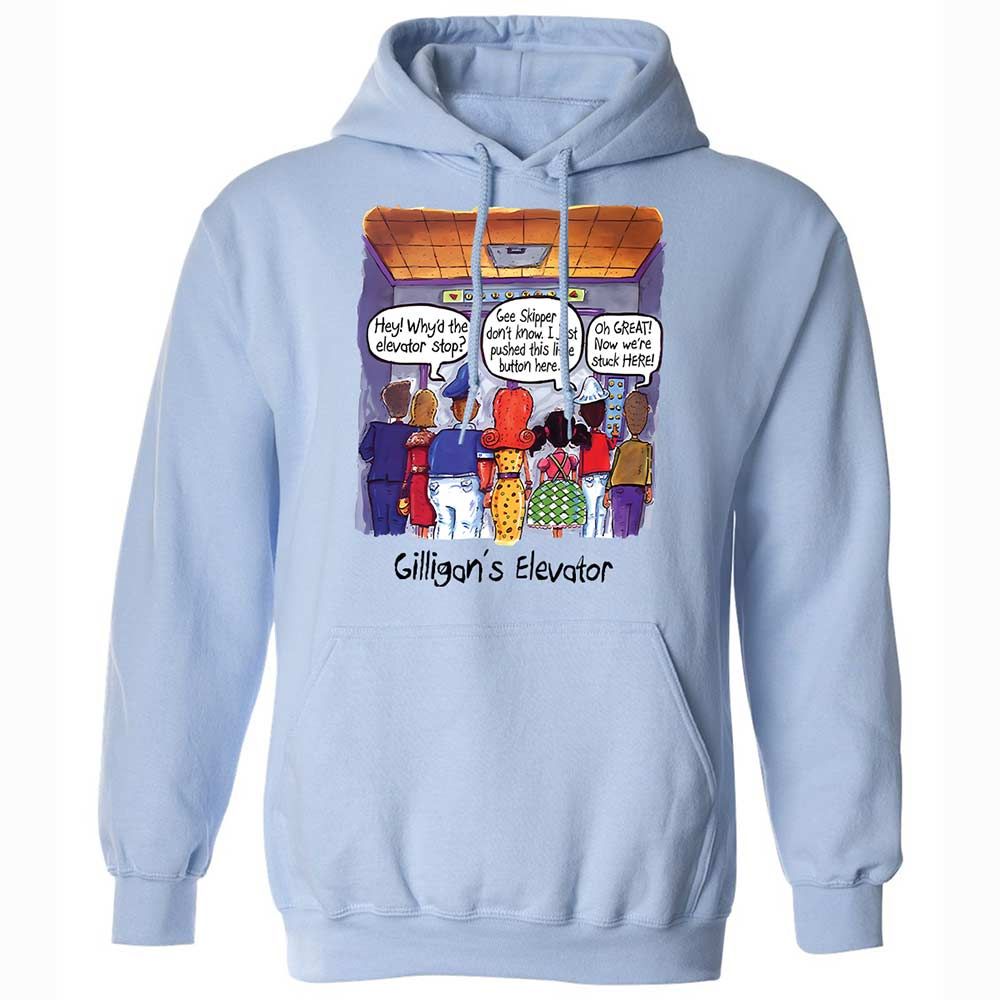 Classic Unisex Hoodie - UXXTQTVH - Light Blue - 5