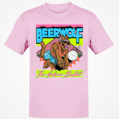 Retro Beach Wolf - Light Pink - 5