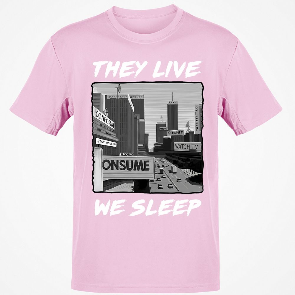 Classic Unisex T-Shirt - ZVFMG6J5 - Light Pink - 5