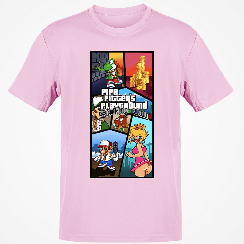 Classic Unisex T-Shirt - L6X9HBHF - Light Pink - 5