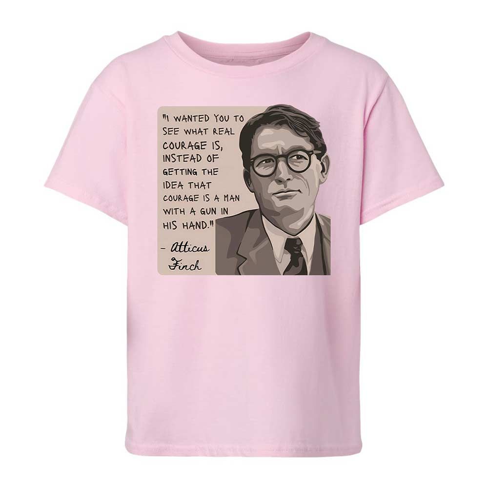 Real Courage Quote - Light Pink - 5