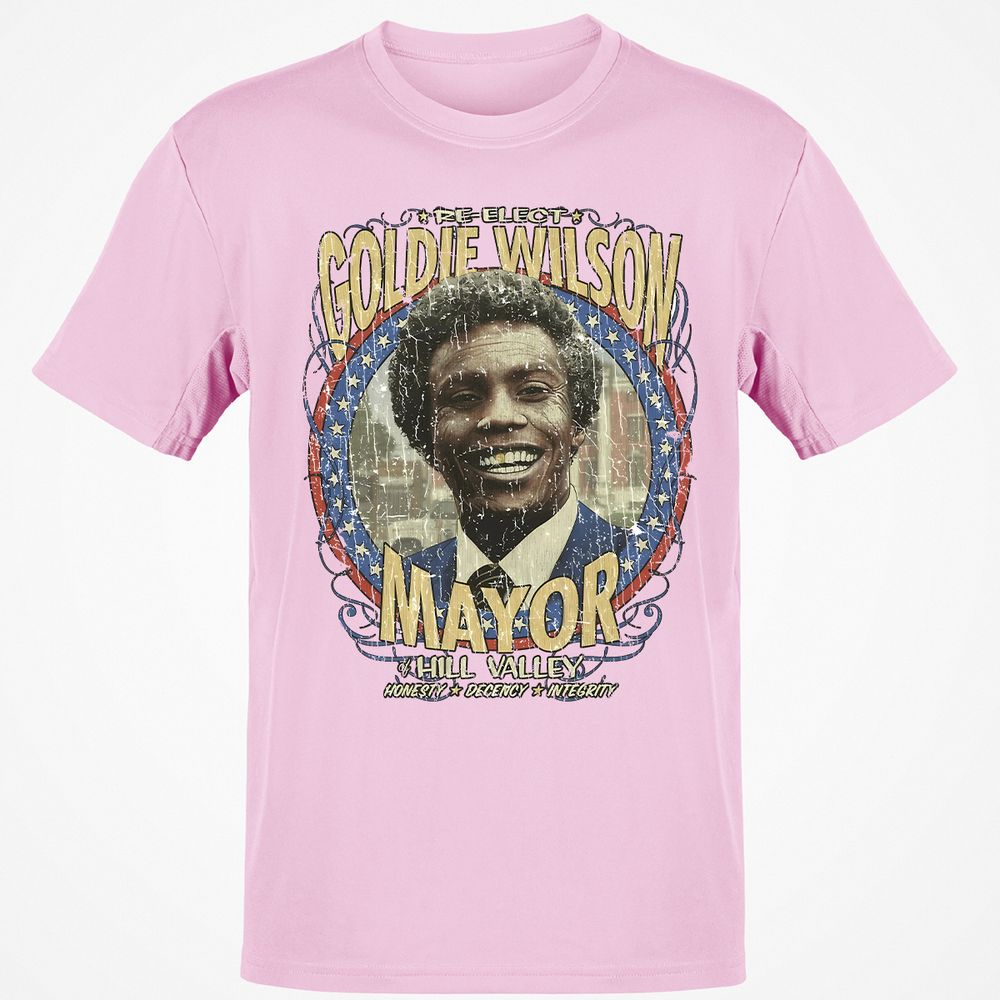 Re-Elect Mayor Goldie Wilson - Light Pink - 5