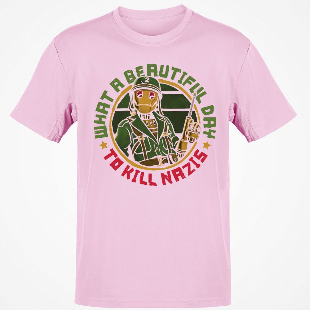 Classic Unisex T-Shirt - Q6T1GFBX - Light Pink - 5