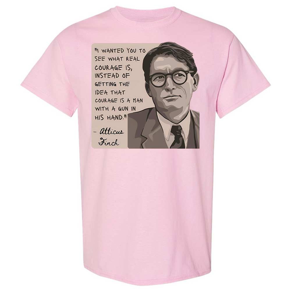 Real Courage Quote - Light Pink - 5