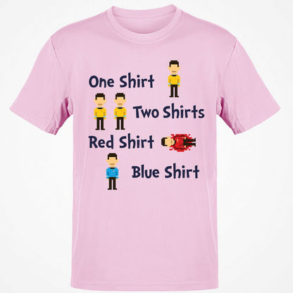 Red Shirt, Blue Shirt - Light Pink - 5