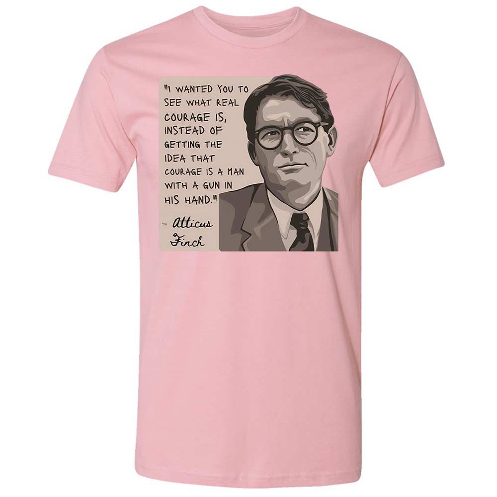 Real Courage Quote - Light Pink - 5