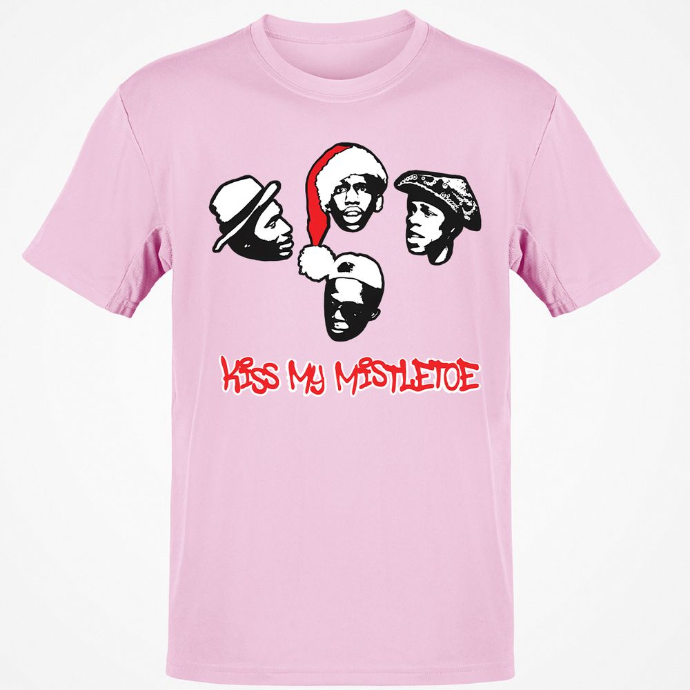 Kiss My Mistletoe Xmas Rap - Light Pink - 5