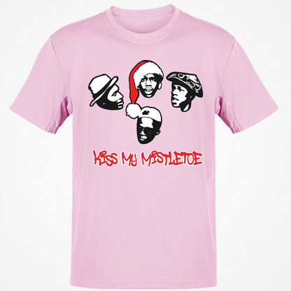 Kiss My Mistletoe Xmas Rap - Light Pink - 5