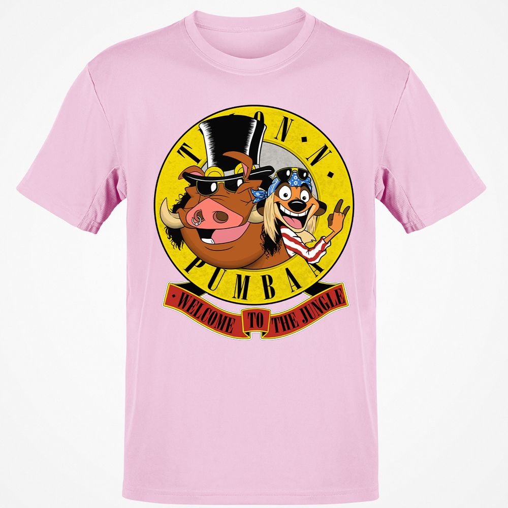 Classic Unisex T-Shirt - Black - Light Pink - 5