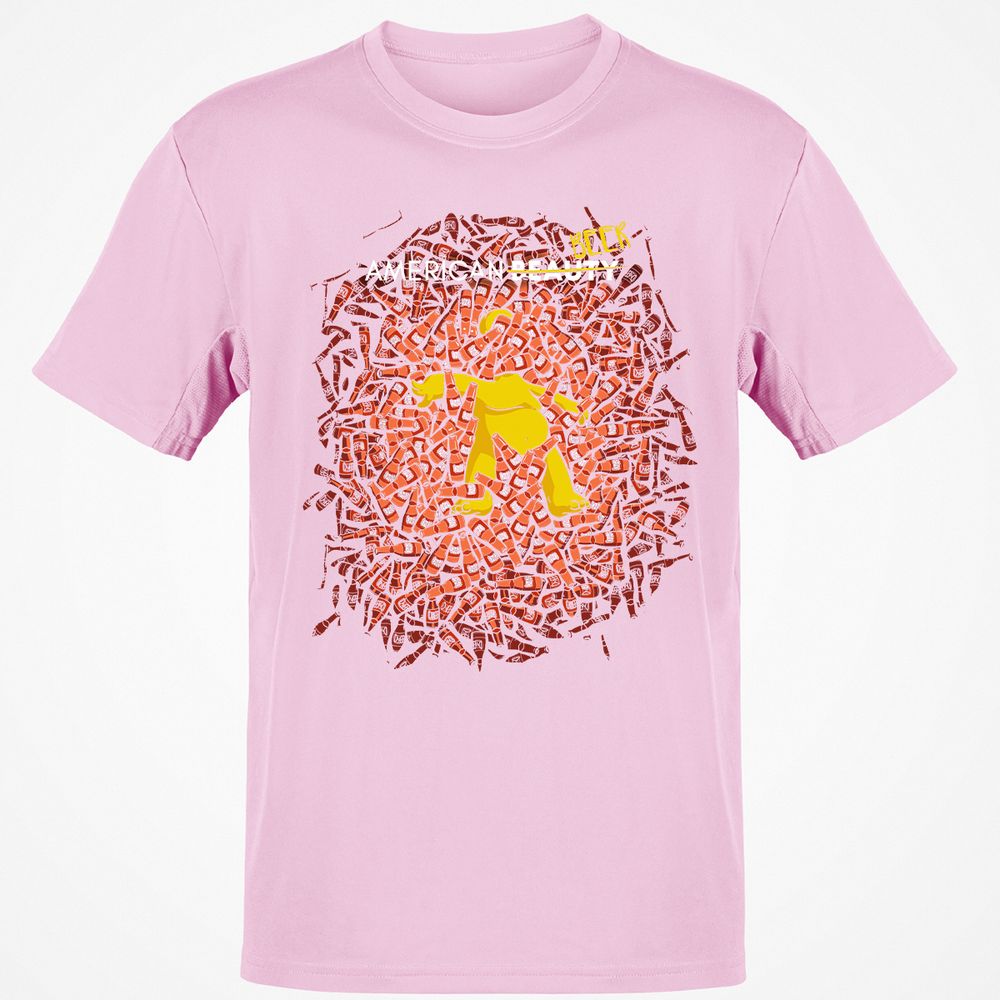 Classic Unisex T-Shirt - Y8BQV1KH - Light Pink - 5
